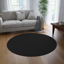 Load image into Gallery viewer, Black Round Rug
