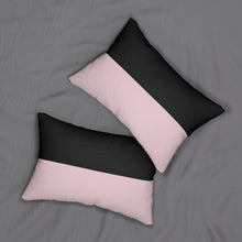 Load image into Gallery viewer, Black/Pink Lumbar Pillow
