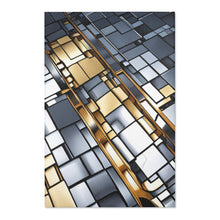 Load image into Gallery viewer, Unique Gold/Silver Area Rug
