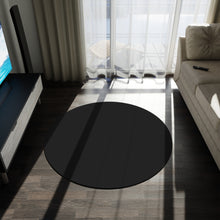 Load image into Gallery viewer, Black Round Rug
