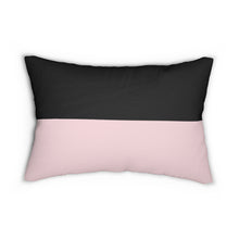 Load image into Gallery viewer, Black/Pink Lumbar Pillow
