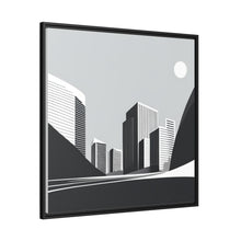 Load image into Gallery viewer, City Matte Canvas, Black Frame
