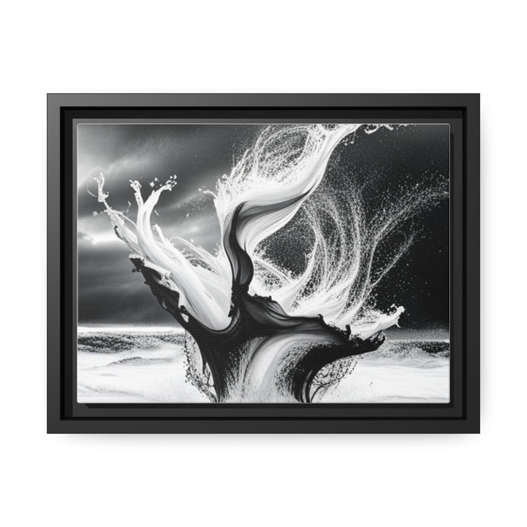 Unique Matte Canvas, Black Frame