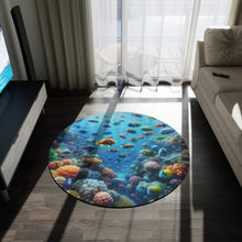 Load image into Gallery viewer, Colorful Fish Round Rug
