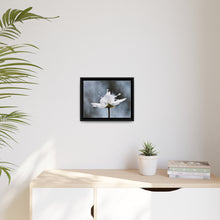 Load image into Gallery viewer, White Petals Flower Matte Canvas, Black Frame
