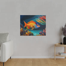 Load image into Gallery viewer, Colorful Fish Matte Canvas, Stretched, 0.75&quot;
