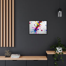 Load image into Gallery viewer, Unique Colorful Art Matte Canvas, Black Frame
