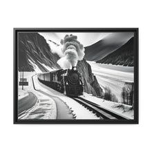Load image into Gallery viewer, Train Matte Canvas, Black Frame
