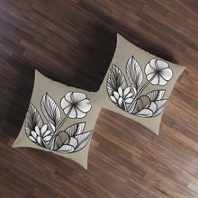 Load image into Gallery viewer, Floral Tufted Floor Pillow, Square
