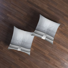 Load image into Gallery viewer, Grey Design Tufted Floor Pillow, Square
