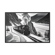 Load image into Gallery viewer, Train Matte Canvas, Black Frame
