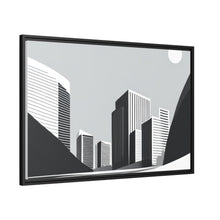 Load image into Gallery viewer, City Matte Canvas, Black Frame
