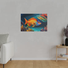 Load image into Gallery viewer, Colorful Fish Matte Canvas, Stretched, 0.75&quot;
