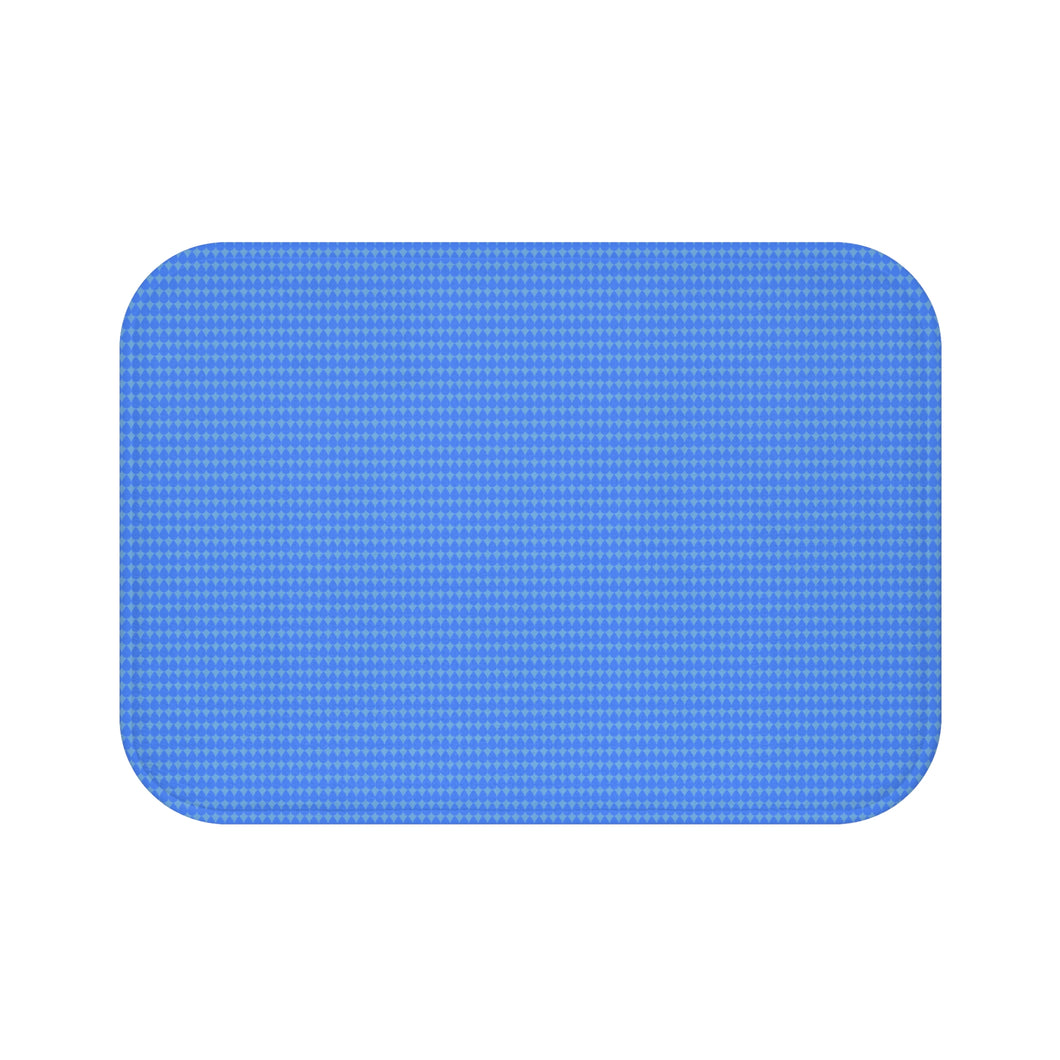 Blue Pattern Bath Mat