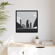 Load image into Gallery viewer, City Matte Canvas, Black Frame
