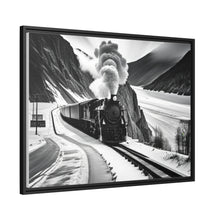 Load image into Gallery viewer, Train Matte Canvas, Black Frame
