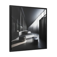 Load image into Gallery viewer, Black/White Matte Canvas, Black Frame
