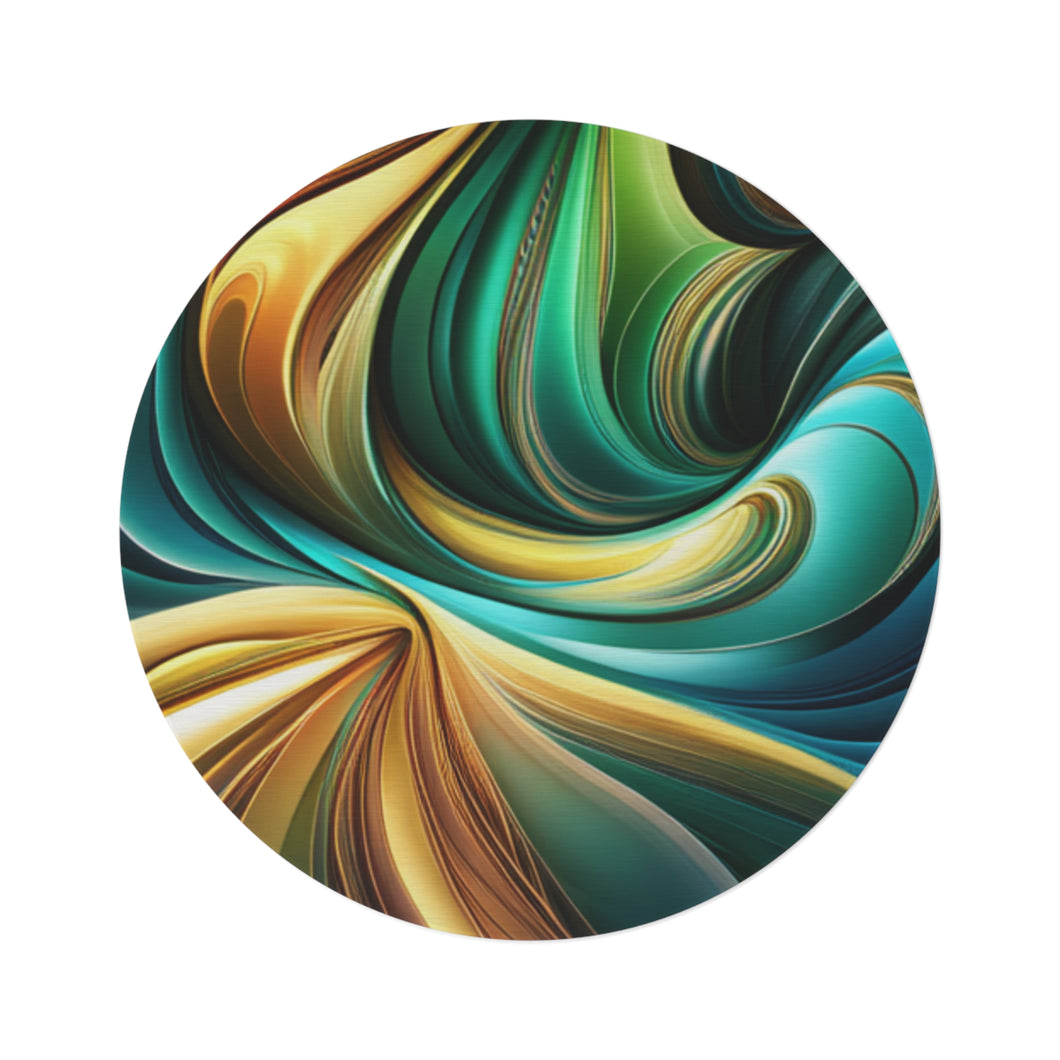 Multi- Color Round Rug