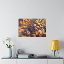 Load image into Gallery viewer, Floral Scene Matte Canvas
