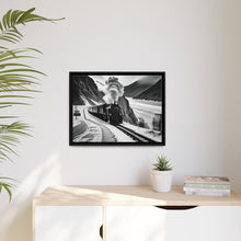 Load image into Gallery viewer, Train Matte Canvas, Black Frame
