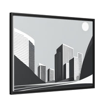 Load image into Gallery viewer, City Matte Canvas, Black Frame
