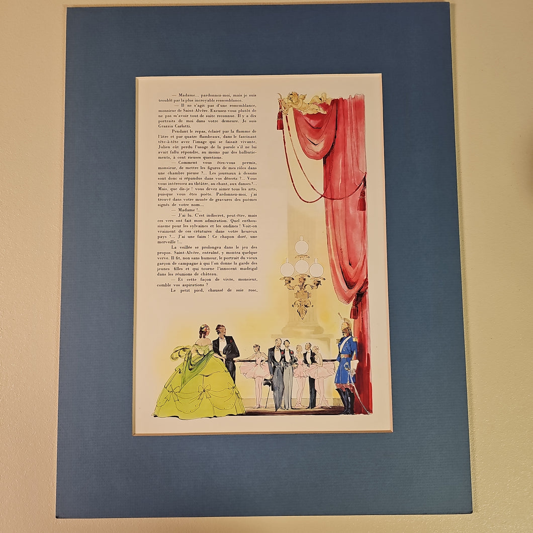 Vintage 1938 illustration print