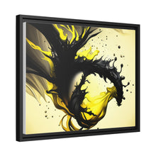 Load image into Gallery viewer, Unique yellow/black matte canvas, black frame
