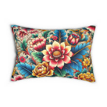 Load image into Gallery viewer, Floral Lumbar Pillow
