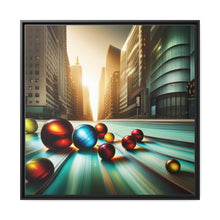 Load image into Gallery viewer, Marbles Matte Canvas, Black Frame
