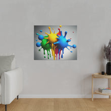 Load image into Gallery viewer, Colors Dripping Matte Canvas
