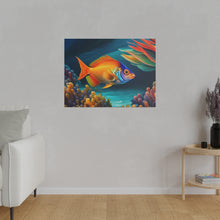 Load image into Gallery viewer, Colorful Fish Matte Canvas, Stretched, 0.75&quot;
