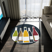 Load image into Gallery viewer, Wine Bottles Round Rug
