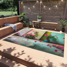 Load image into Gallery viewer, Floral Outdoor Rug
