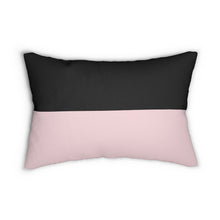 Load image into Gallery viewer, Black/Pink Lumbar Pillow
