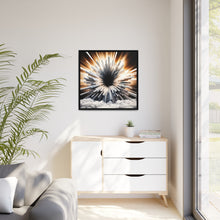 Load image into Gallery viewer, Unique Matte Canvas In Black Frame
