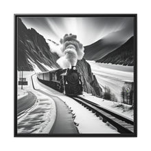 Load image into Gallery viewer, Train Matte Canvas, Black Frame
