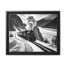 Load image into Gallery viewer, Train Matte Canvas, Black Frame
