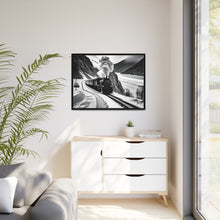 Load image into Gallery viewer, Train Matte Canvas, Black Frame
