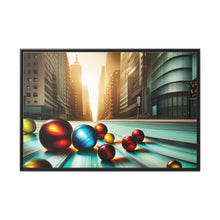 Load image into Gallery viewer, Marbles Matte Canvas, Black Frame
