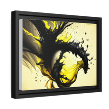 Load image into Gallery viewer, Unique yellow/black matte canvas, black frame
