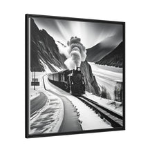 Load image into Gallery viewer, Train Matte Canvas, Black Frame

