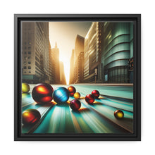 Load image into Gallery viewer, Marbles Matte Canvas, Black Frame
