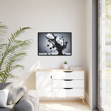 Load image into Gallery viewer, Black/White Matte Canvas, Black Frame
