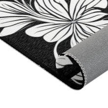 Load image into Gallery viewer, Black/White Floral Rug
