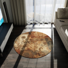 Load image into Gallery viewer, Floral Round Rug
