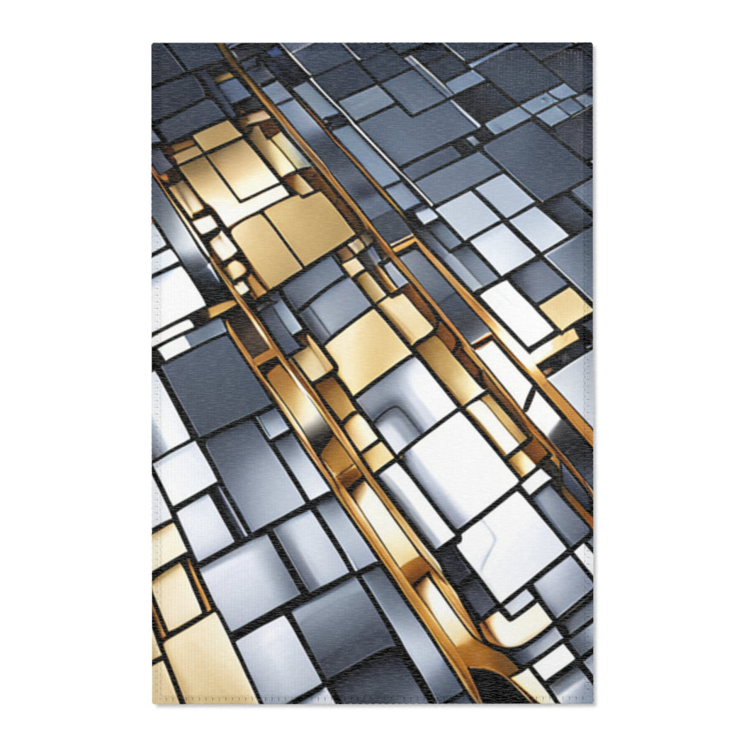 Unique Gold/Silver Area Rug