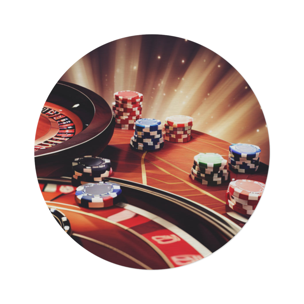 Casino Round Rug