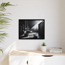 Load image into Gallery viewer, Black/White Matte Canvas, Black Frame
