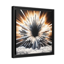 Load image into Gallery viewer, Unique Matte Canvas In Black Frame
