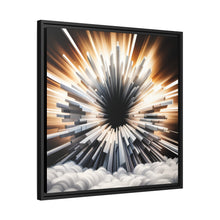 Load image into Gallery viewer, Unique Matte Canvas In Black Frame
